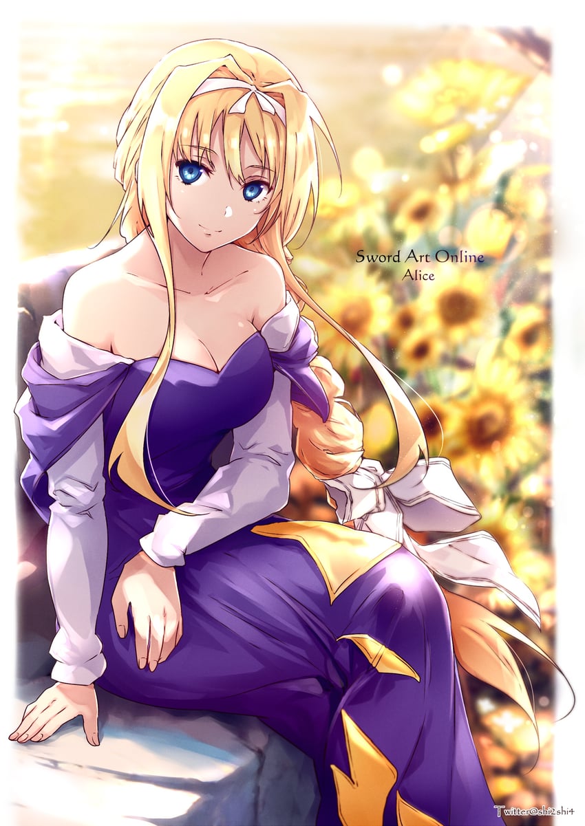 alice zuberg (sword art online and 2 more) drawn by shi-2