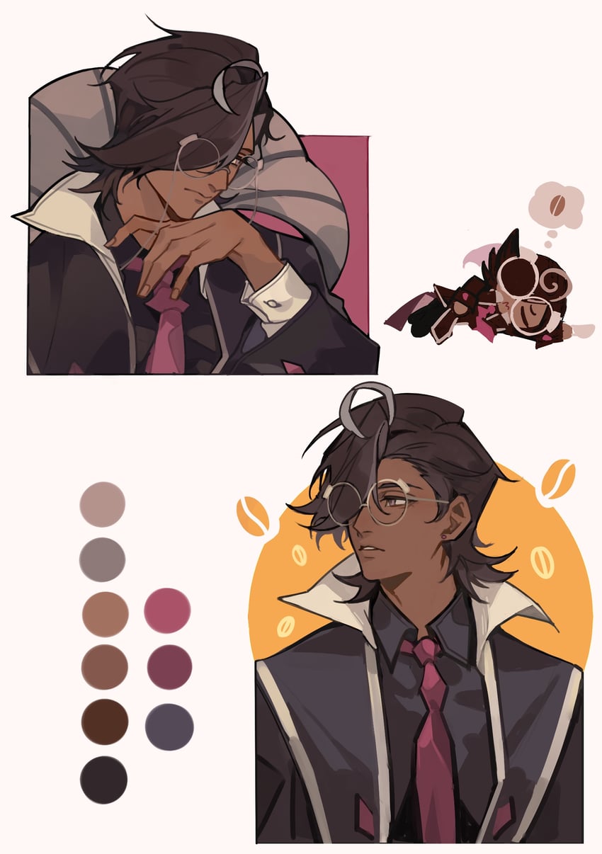 espresso cookie (cookie run and 1 more) drawn by saka_nagiya