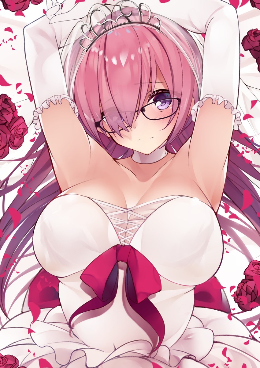 mash kyrielight (fate and 1 more) drawn by netarou