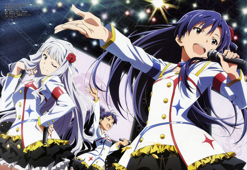 kisaragi chihaya, shijou takane, and ganaha hibiki (idolmaster and 2 more) drawn by yamada_shouzou