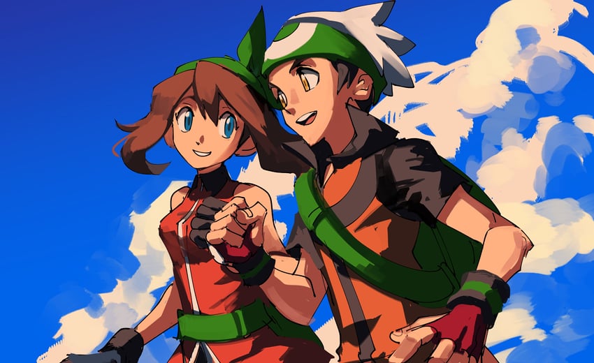 may and brendan (pokemon and 2 more) drawn by kendy_(revolocities)