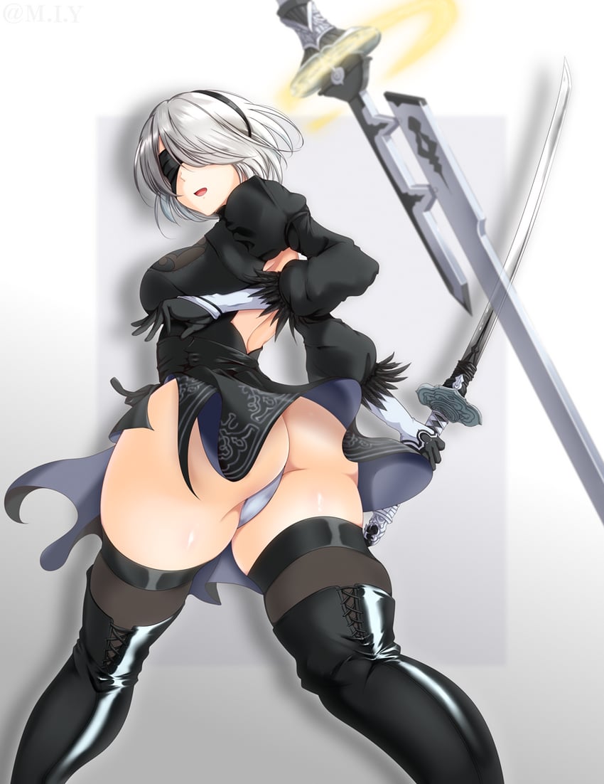 2b (nier and 1 more) drawn by m.i.y