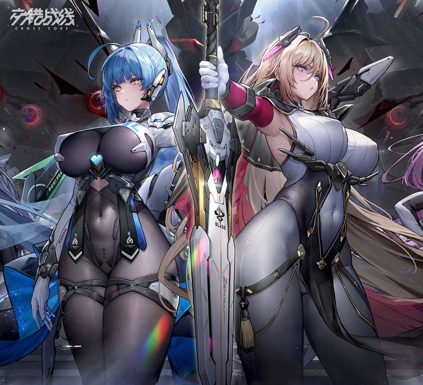 durandal and joyeuse (crosscore) drawn by surfing_orange