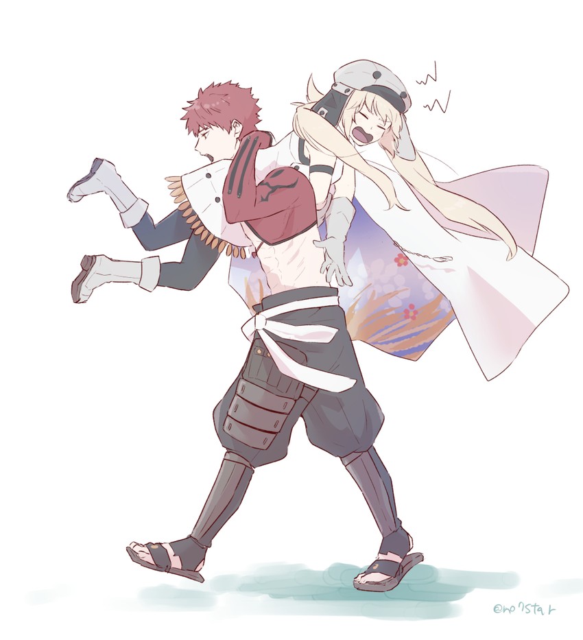 artoria pendragon, emiya shirou, artoria caster, and senji muramasa (fate and 1 more) drawn by no7star