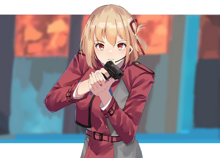 nishikigi chisato (lycoris recoil) drawn by gar32