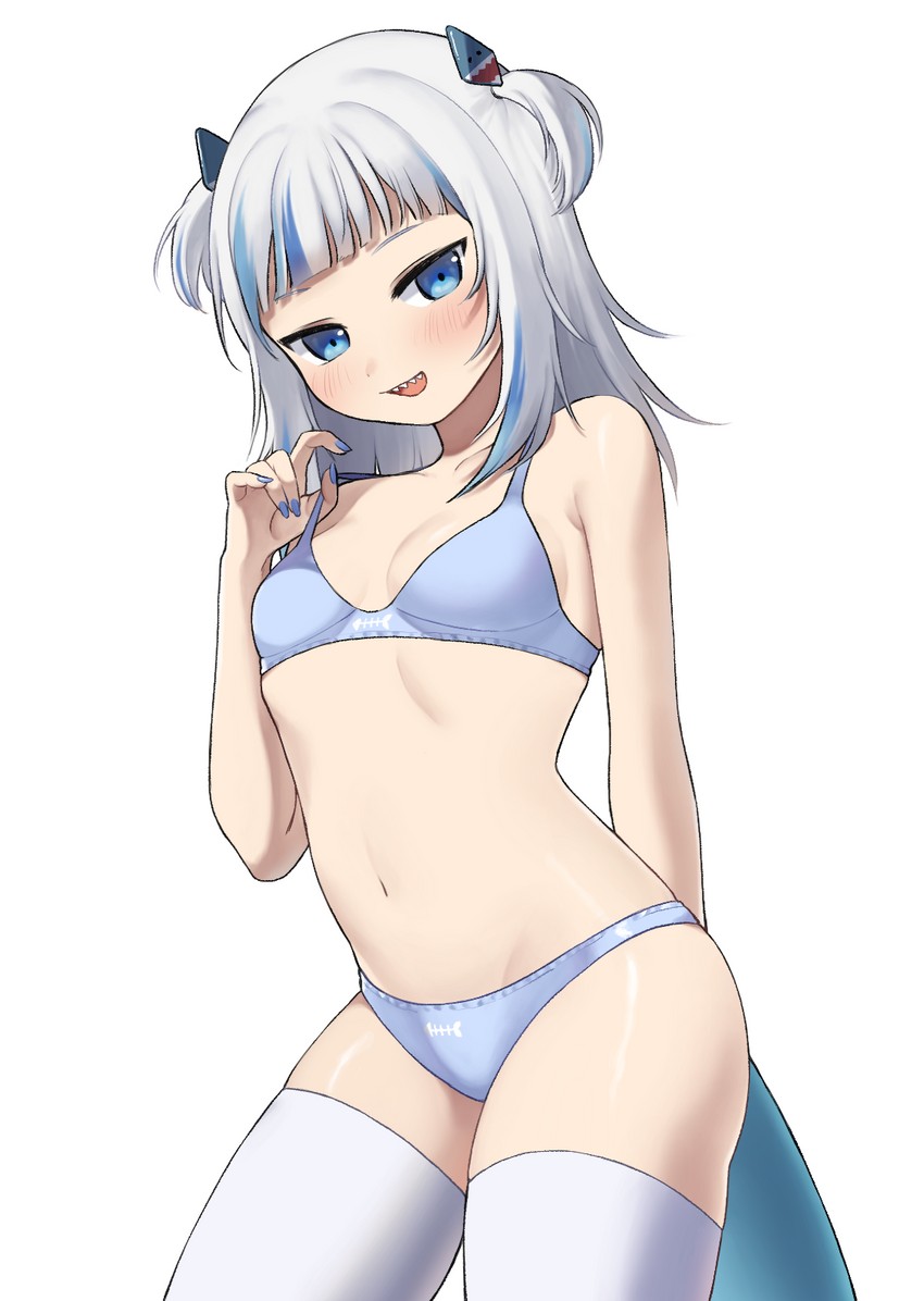 gawr gura (hololive and 1 more) drawn by jess_(jessdont)