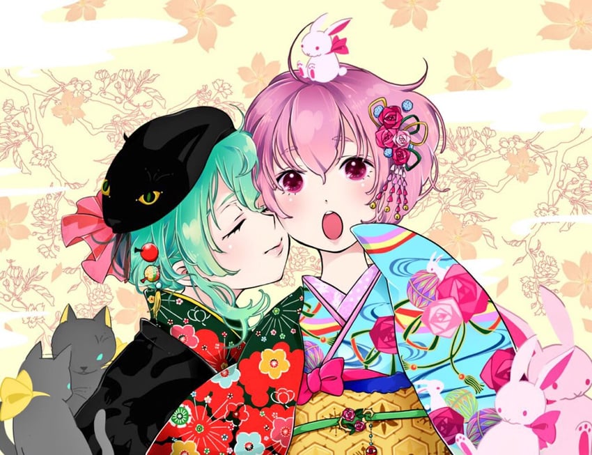 komeiji koishi and komeiji satori (touhou) drawn by okumura_neri