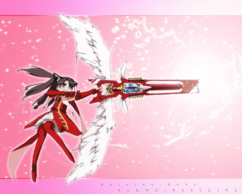 tohsaka rin and kaleido ruby (fate and 1 more) drawn by tsukuri_monoji