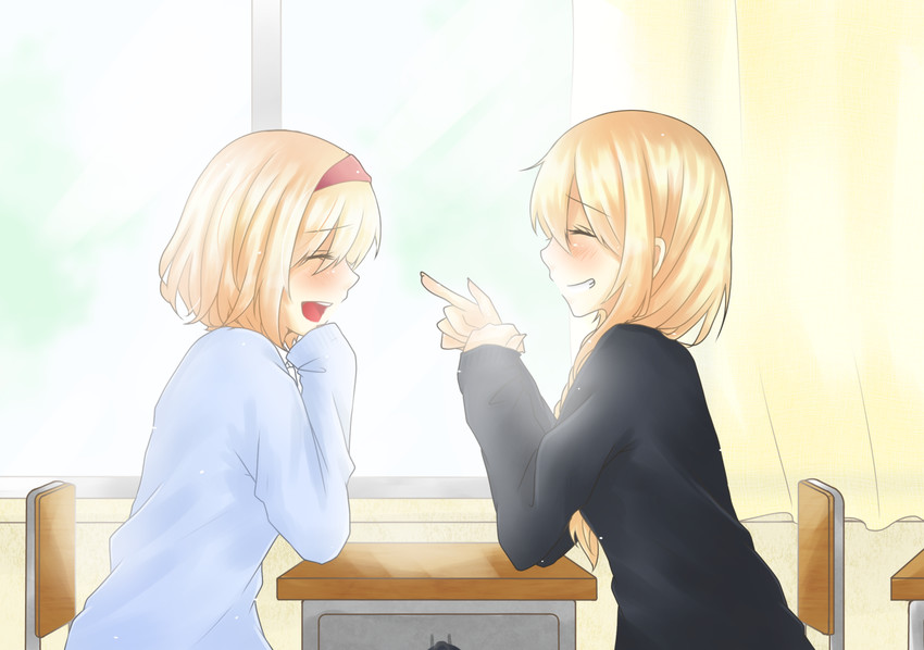 kirisame marisa and alice margatroid (touhou) drawn by mei_(mei19132)