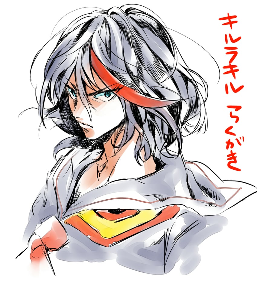 matoi ryuuko and senketsu (kill la kill) drawn by senkawa_(ar7_6)