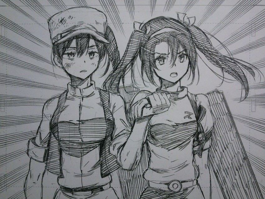 kaga and zuikaku (kantai collection and 1 more) drawn by kojima_takeshi