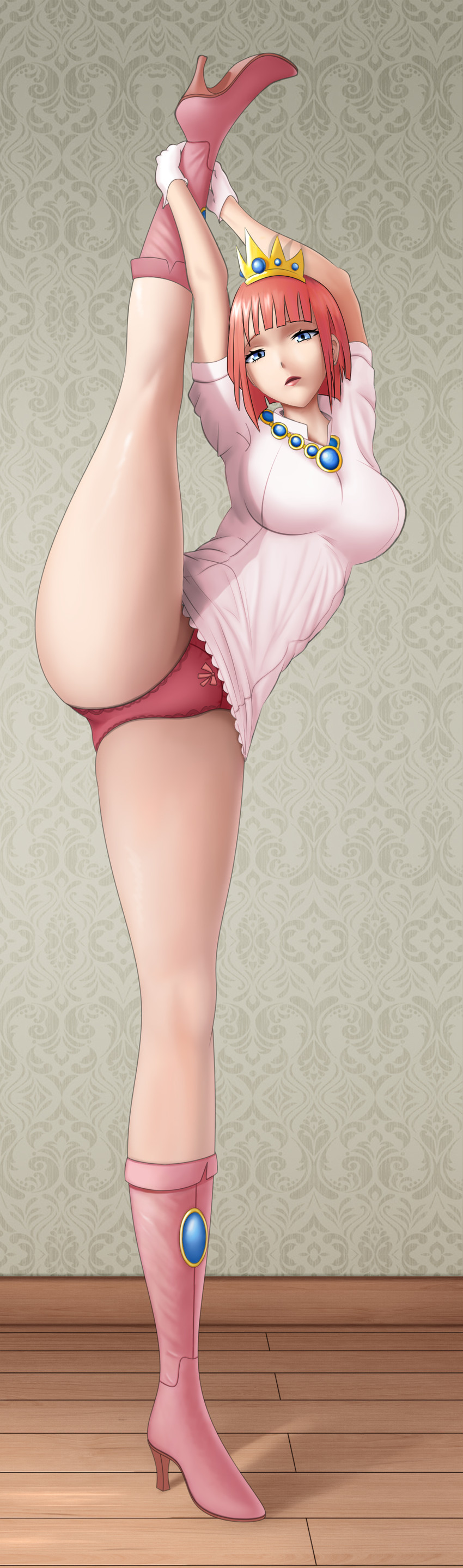 princess shokora (wario land and 1 more) drawn by mistabs and nevarkun