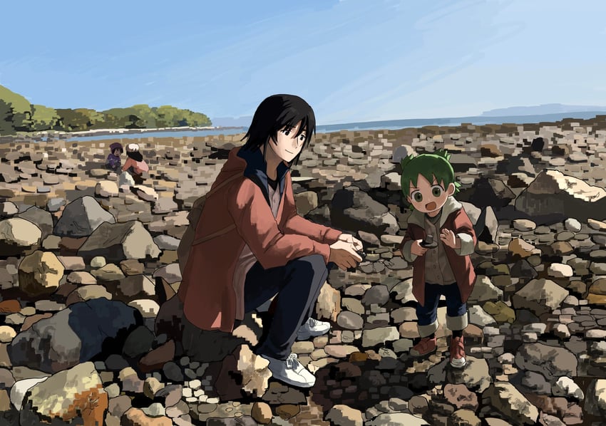 koiwai yotsuba and mr. koiwai (yotsubato!) drawn by obon_(ensoku_300en)