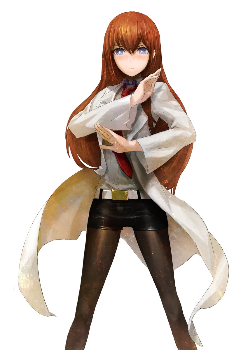 makise kurisu (science adventure and 2 more) drawn by huke