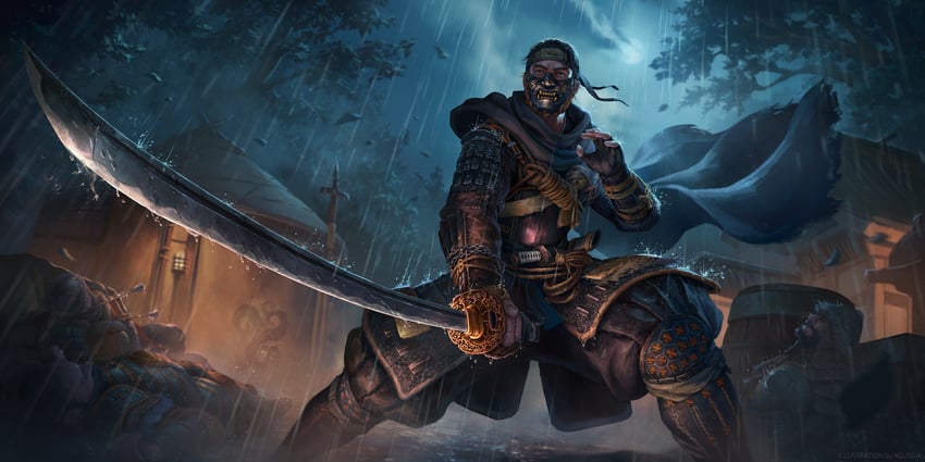 sakai jin (ghost of tsushima) drawn by agus_sw