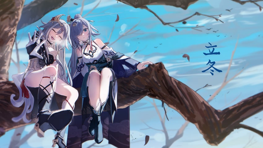 fu hua and herrscher of sentience (honkai and 1 more) drawn by arsum0731