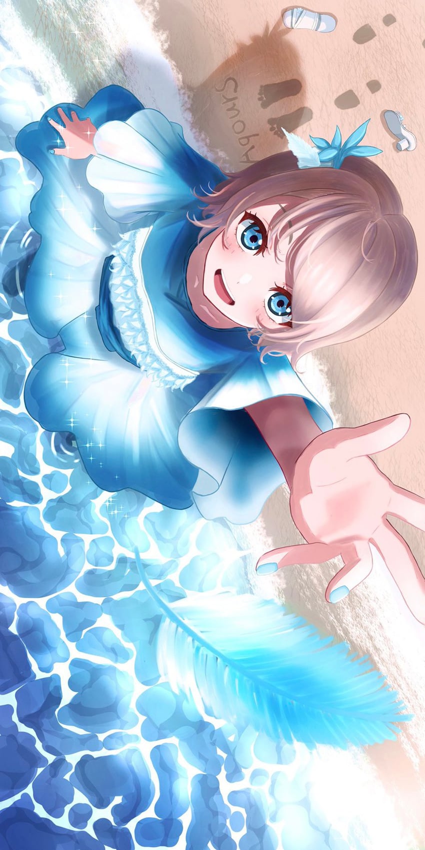 watanabe you (love live! and 1 more) drawn by hana_y_chan