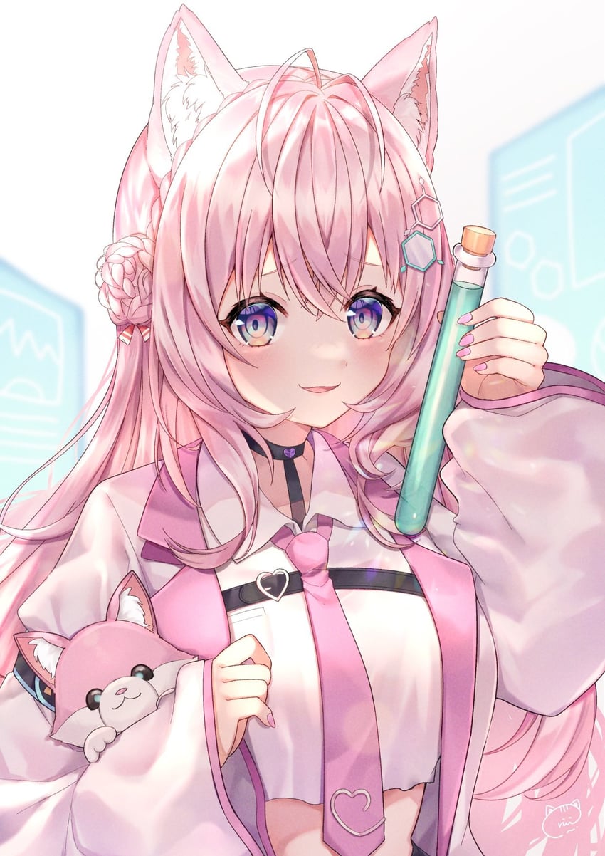 hakui koyori and kokoro (hololive) drawn by ruu_hh