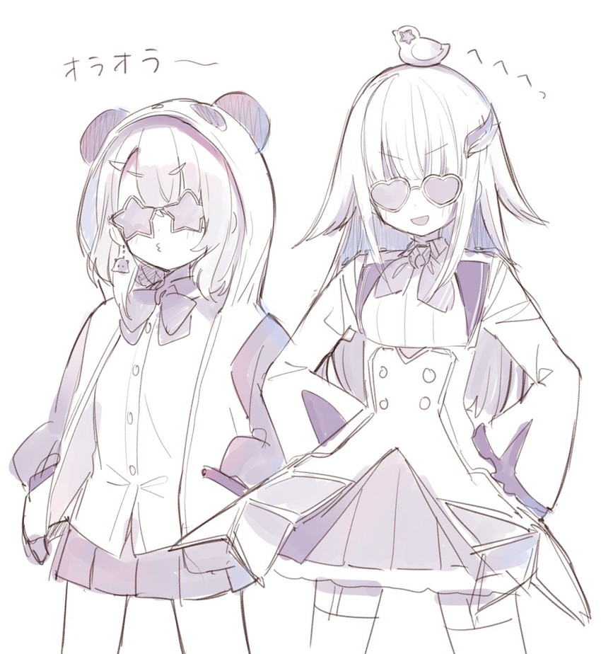 lize helesta, sasaki saku, and sebastian piyodore (nijisanji) drawn by ksk_(semicha_keisuke)