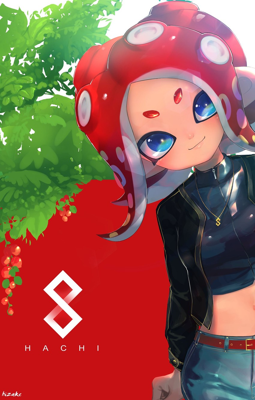 octoling player character and octoling girl (splatoon and 2 more) drawn by kashu_(hizake)