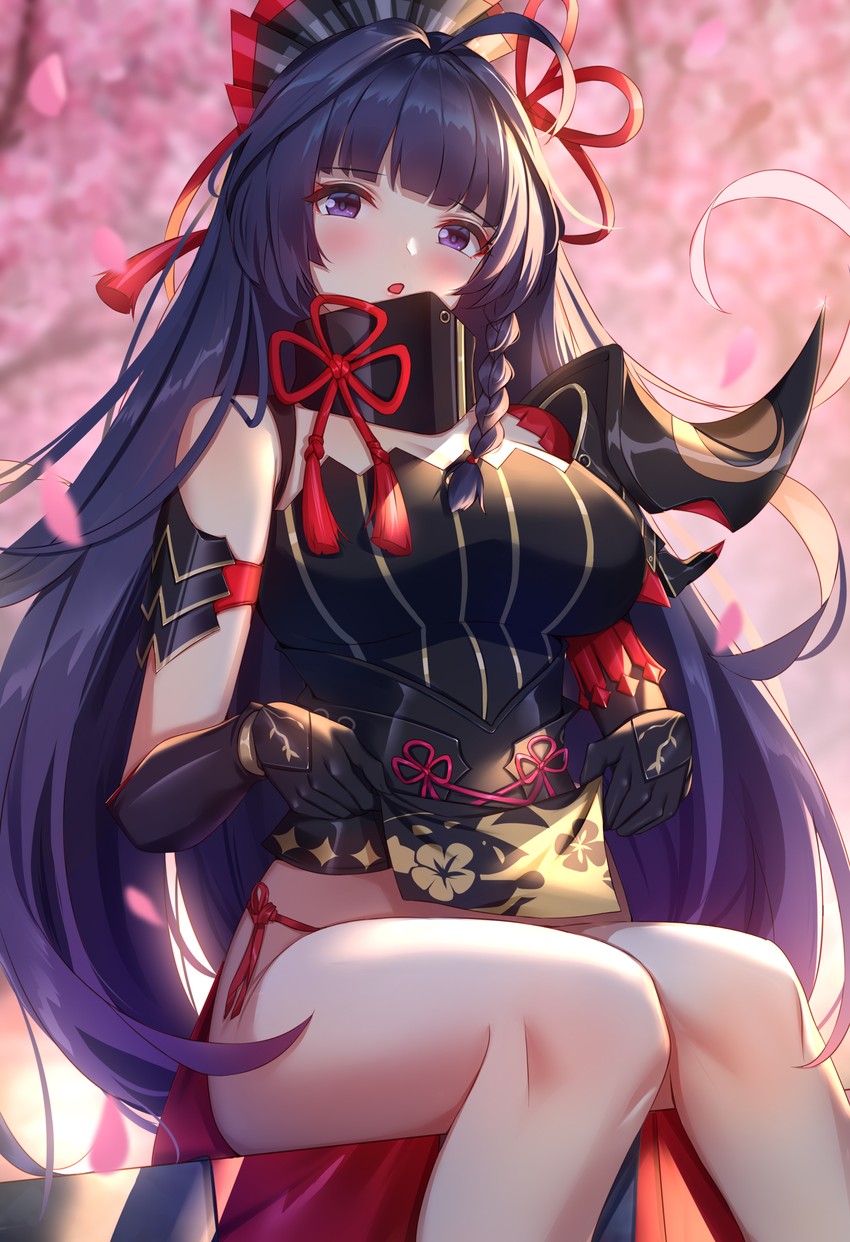 raiden mei (honkai and 1 more) drawn by wu_ganlan_cai