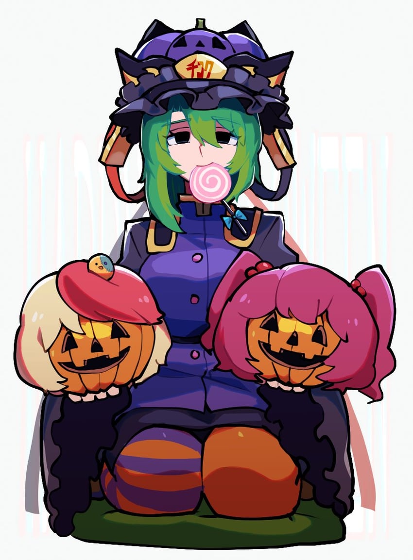 shiki eiki, onozuka komachi, and niwatari kutaka (touhou) drawn by iganashi1