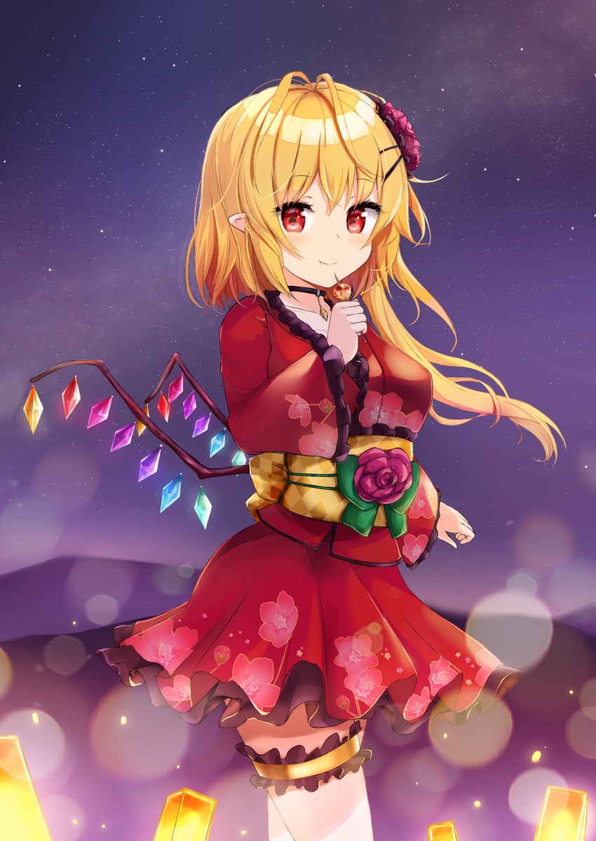 flandre scarlet (touhou and 1 more) drawn by adda