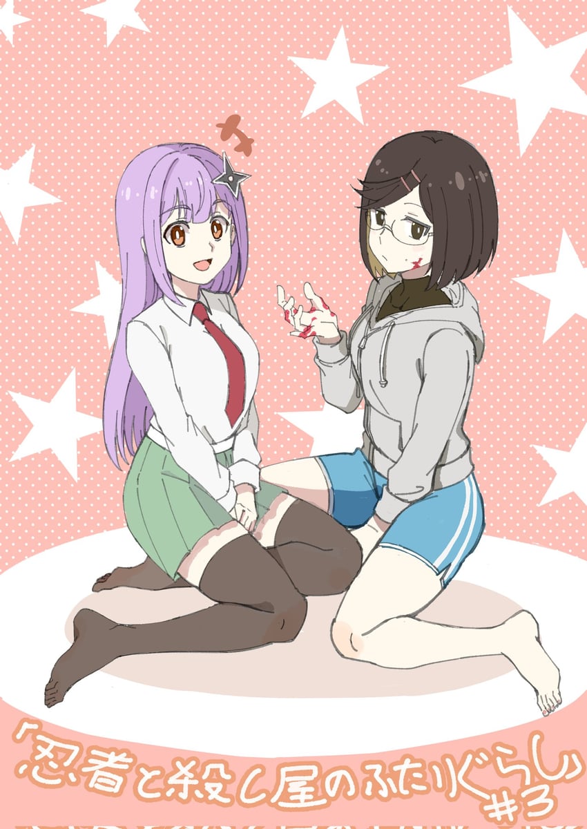 kusagakure satoko and koga konoha (ninja to koroshiya no futarigurashi) drawn by shaolong