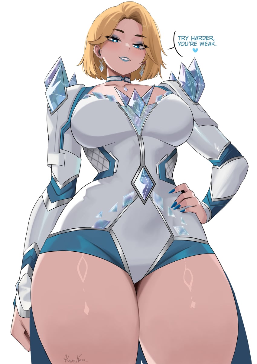 emma frost (marvel and 2 more) drawn by kalennoir