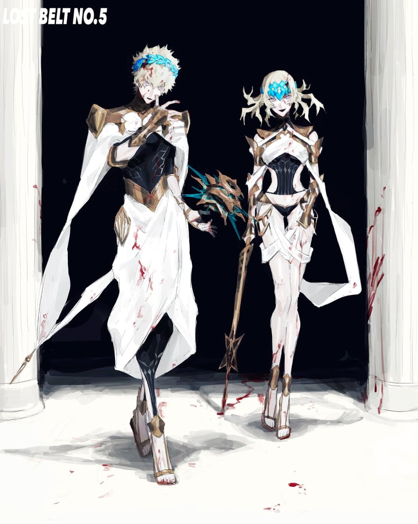 pollux and castor (fate and 1 more) drawn by uda_(xax_057)