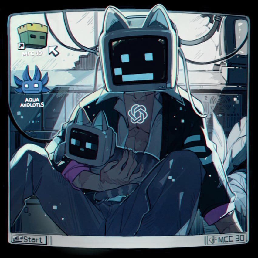 goodtimeswithscar, zombie, and jellie (minecraft and 5 more) drawn by luminous_slime