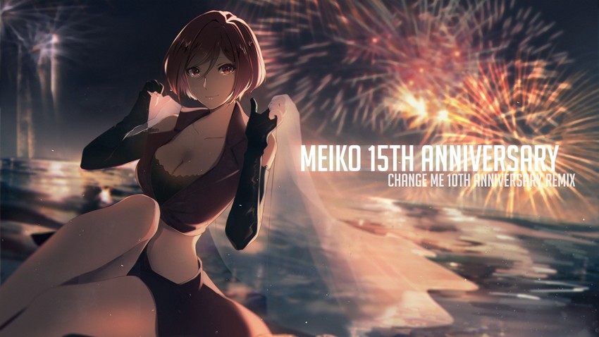 meiko (vocaloid and 1 more) drawn by yen-mi