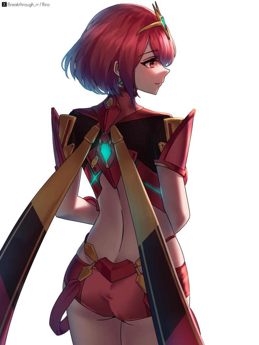 pyra (xenoblade chronicles and 1 more) drawn by riro_(breakthrough_rr)