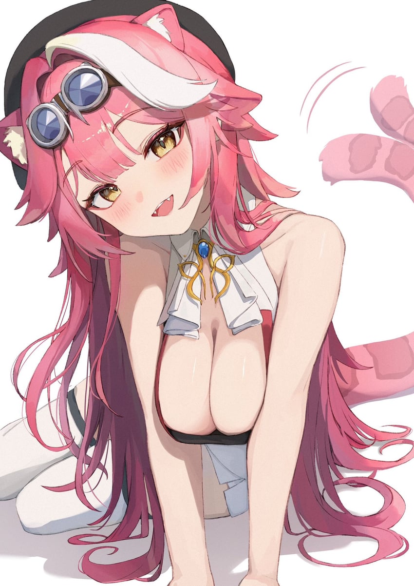 raora panthera (hololive and 1 more) drawn by deho_toiimasu