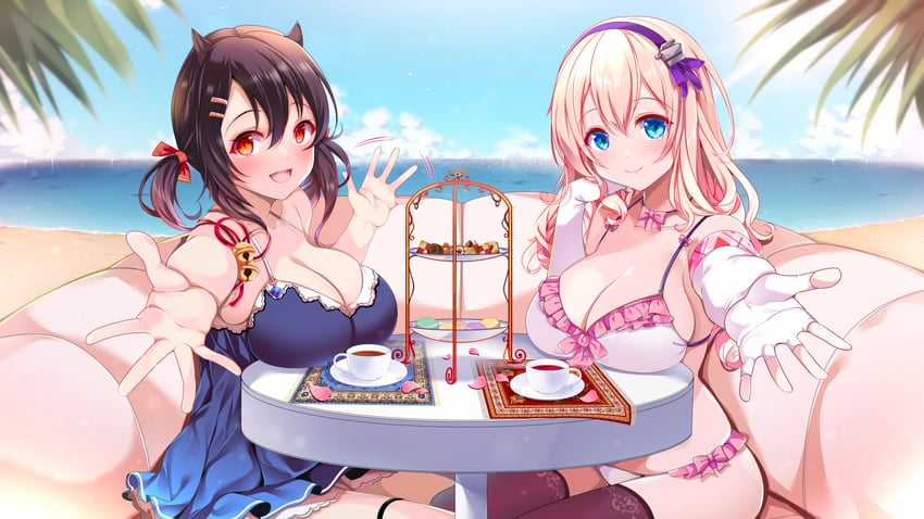 leander and nagara (azur lane) drawn by origami_aya