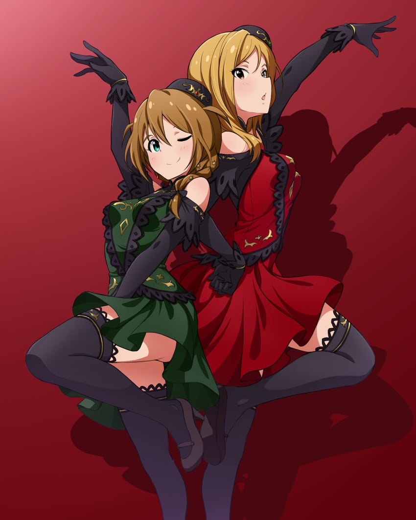 baba konomi and momose rio (idolmaster and 2 more) drawn by asanaya