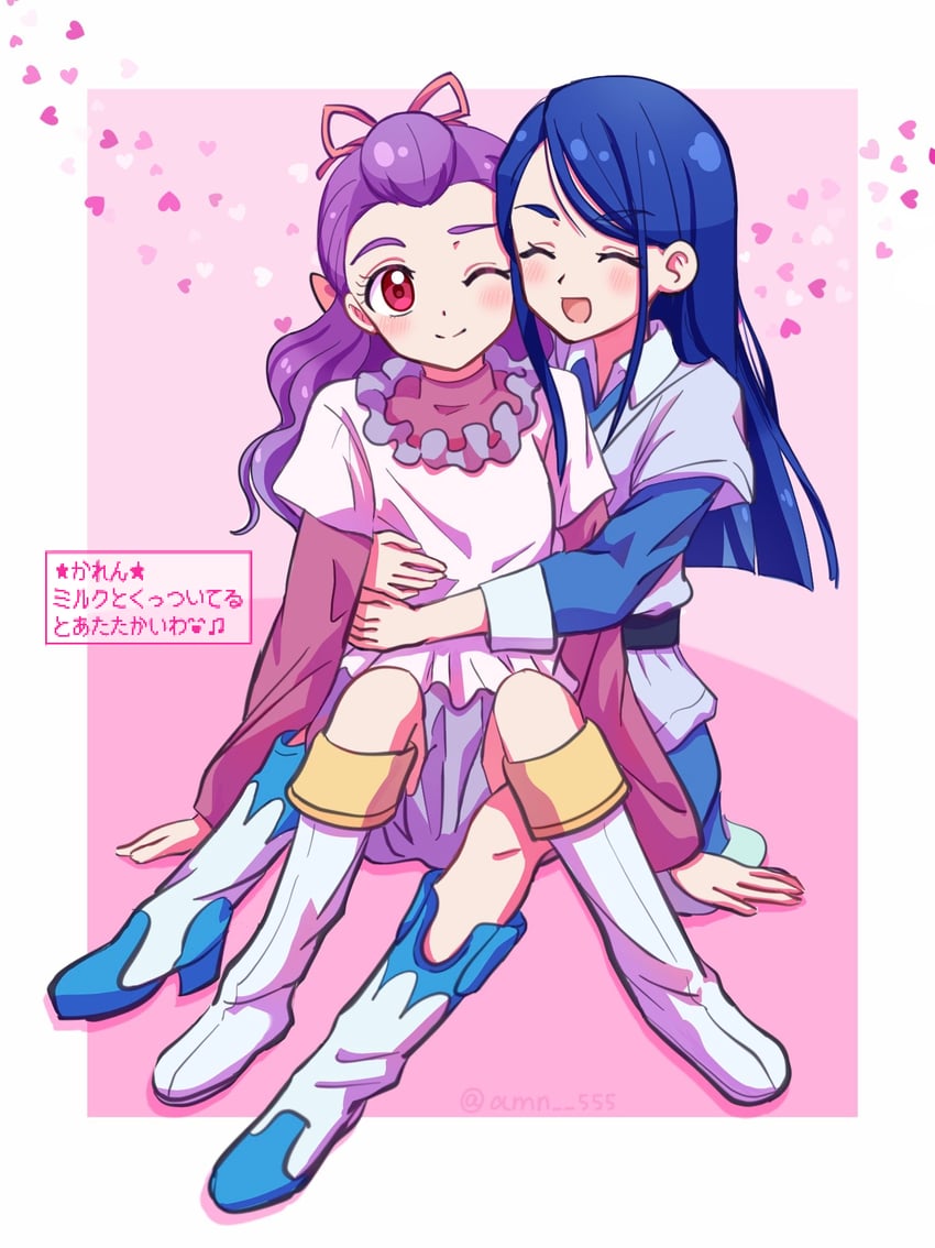 minazuki karen and mimino kurumi (precure and 2 more) drawn by amagan_ruruboshi