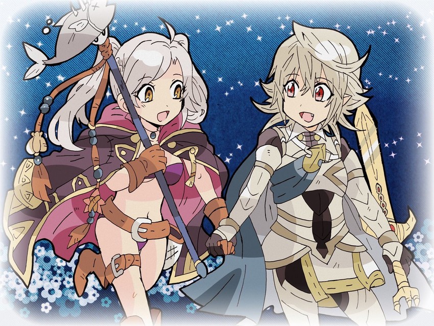 female robin and male corrin (fire emblem and 2 more) drawn by kiriya_(552260)