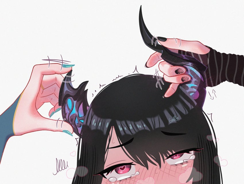 ceres fauna, shiori novella, and nerissa ravencroft (hololive and 1 more) drawn by ginotty
