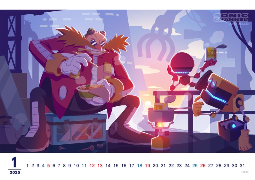 dr. eggman, orbot, and cubot (sonic and 1 more) drawn by karasuno_yui