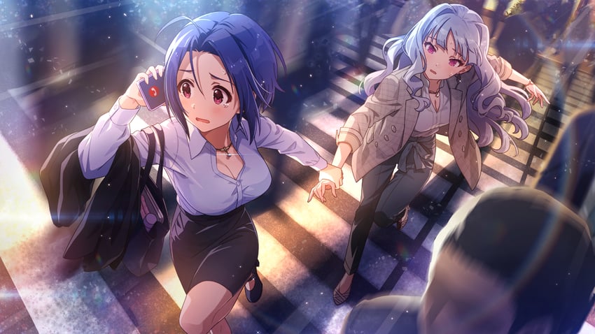 shijou takane and miura azusa (idolmaster and 2 more)