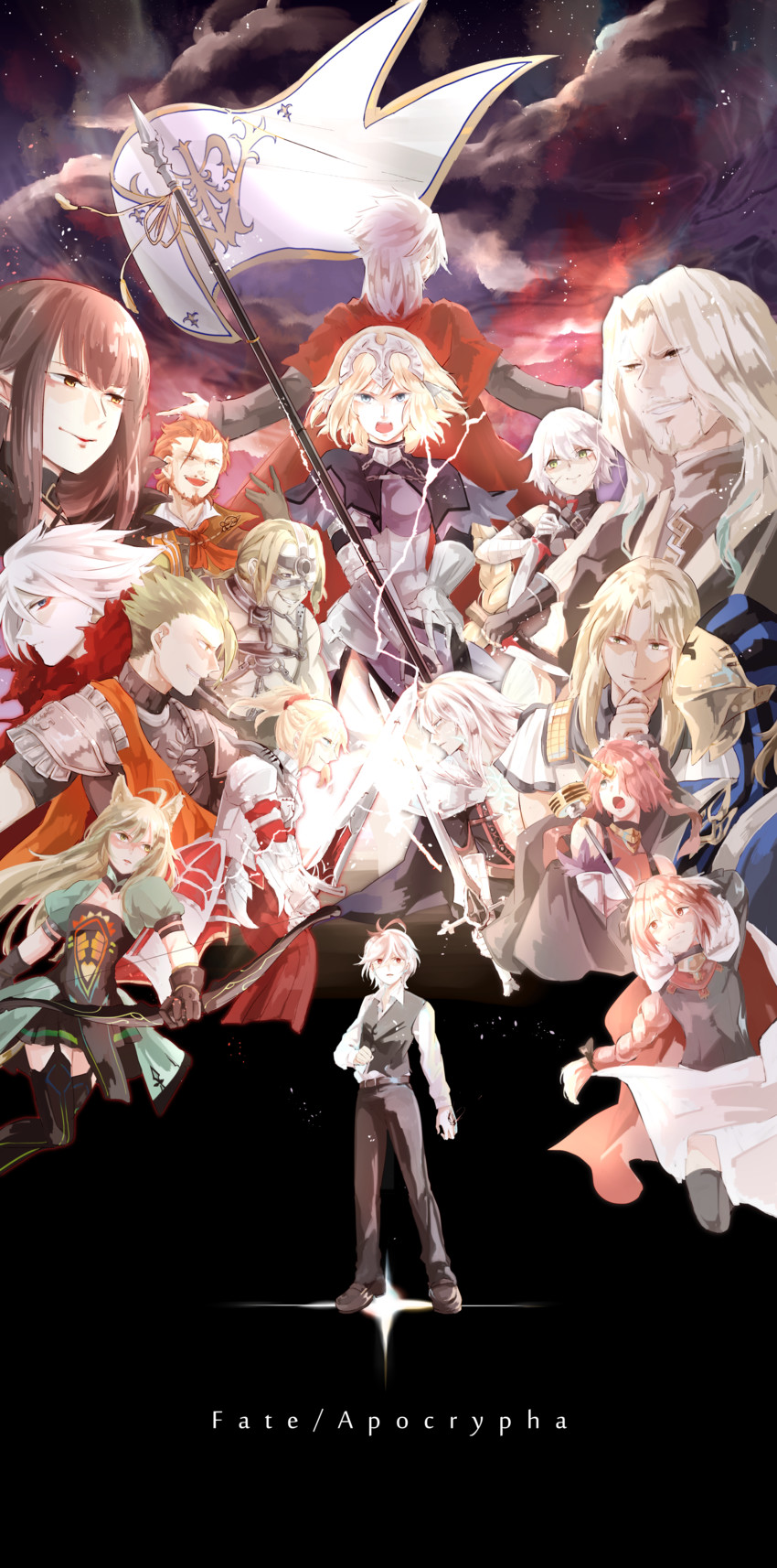 jeanne d'arc, astolfo, mordred, jack the ripper, atalanta, and 12 more (fate and 1 more) drawn by sooru0720
