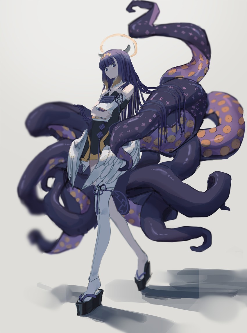 ninomae ina'nis (hololive and 1 more) drawn by teraka1110