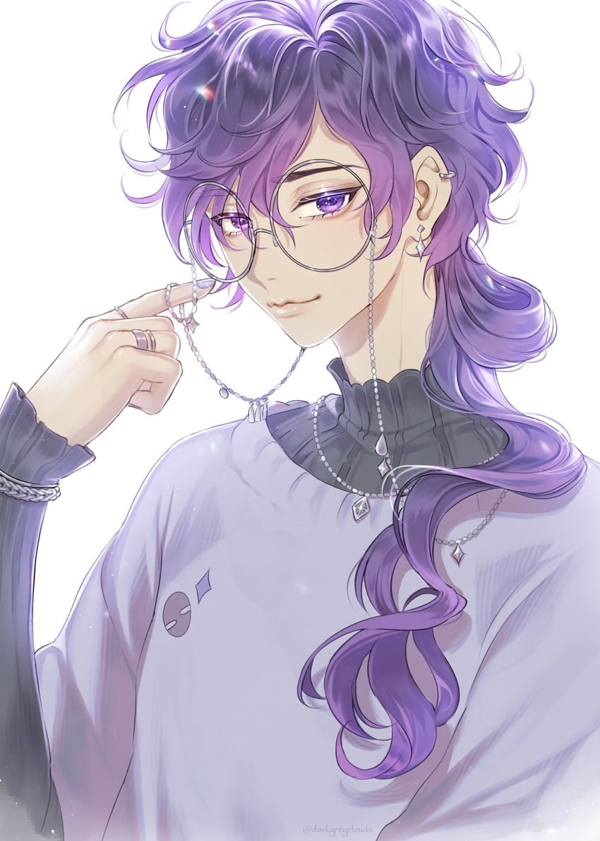 uki violeta (nijisanji and 1 more) drawn by darkgreyclouds