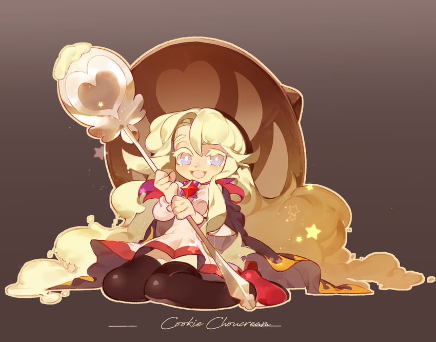 cream puff cookie (cookie run and 1 more) drawn by chou_ji_yun