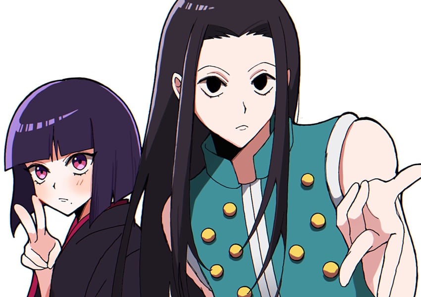 illumi zoldyck and kalluto zoldyck (hunter x hunter) drawn by suo_oua