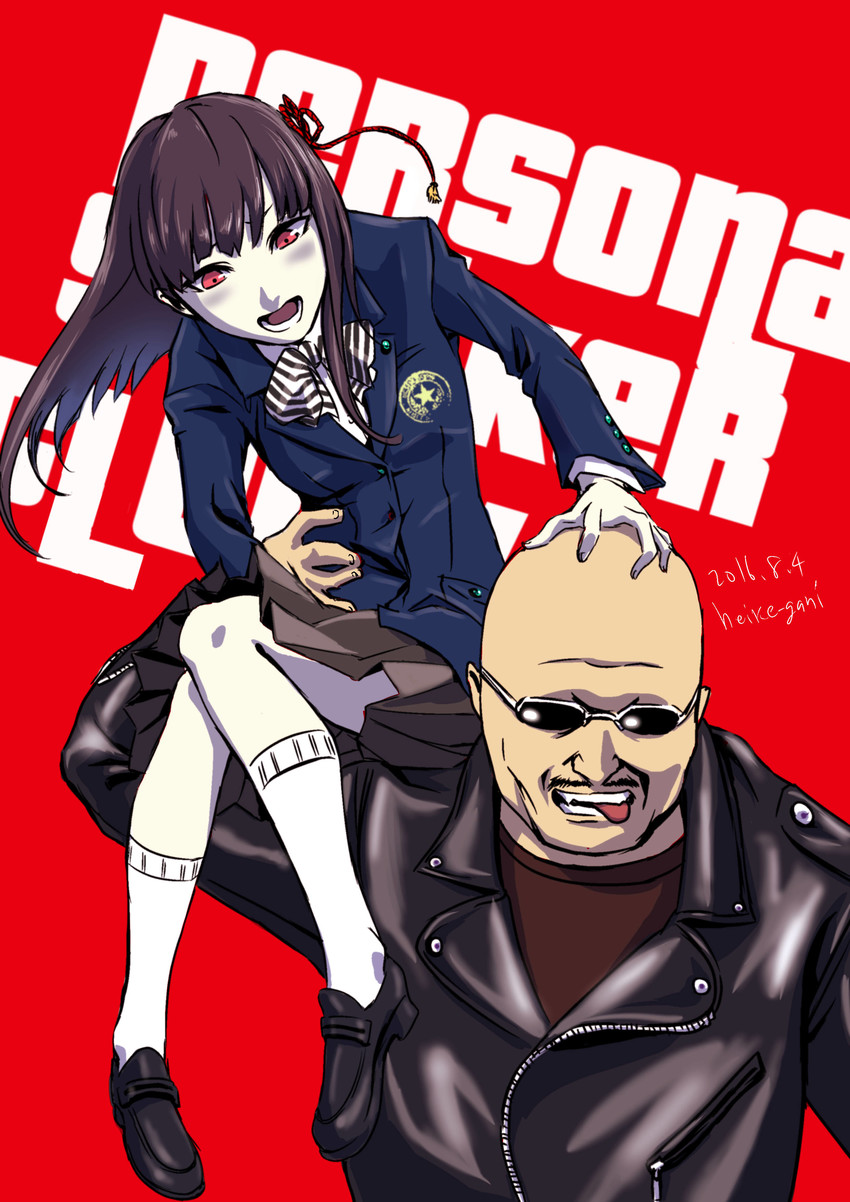 tougou hifumi (persona and 1 more) drawn by heike_gani
