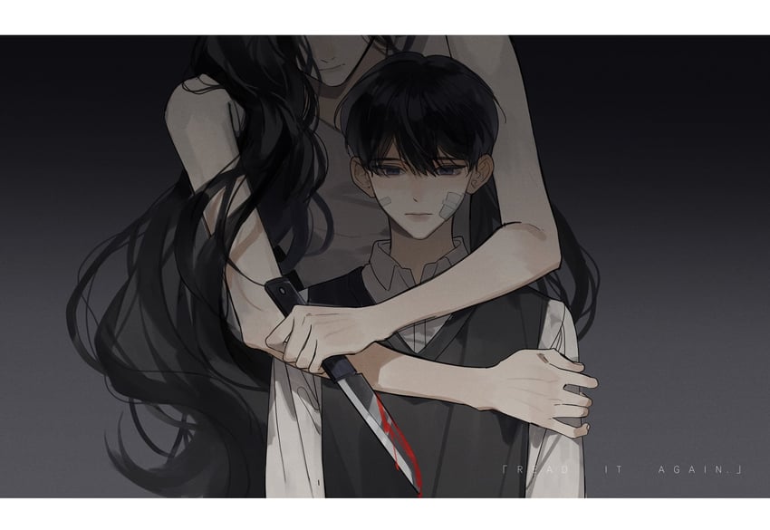 kim dokja and lee sookyung (omniscient reader's viewpoint) drawn by kkkktzr1