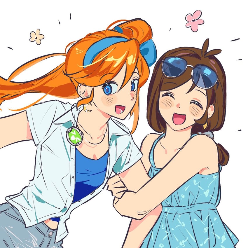 trucy wright and athena cykes (ace attorney) drawn by galar_1jjang