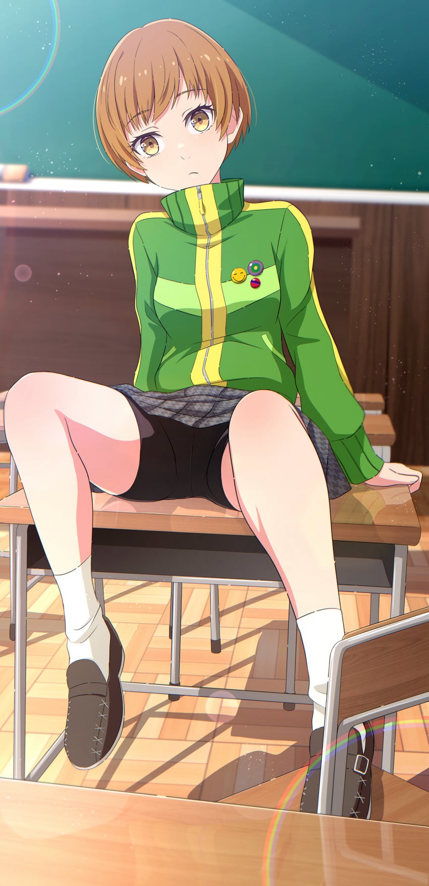satonaka chie (persona and 1 more) drawn by na-suke
